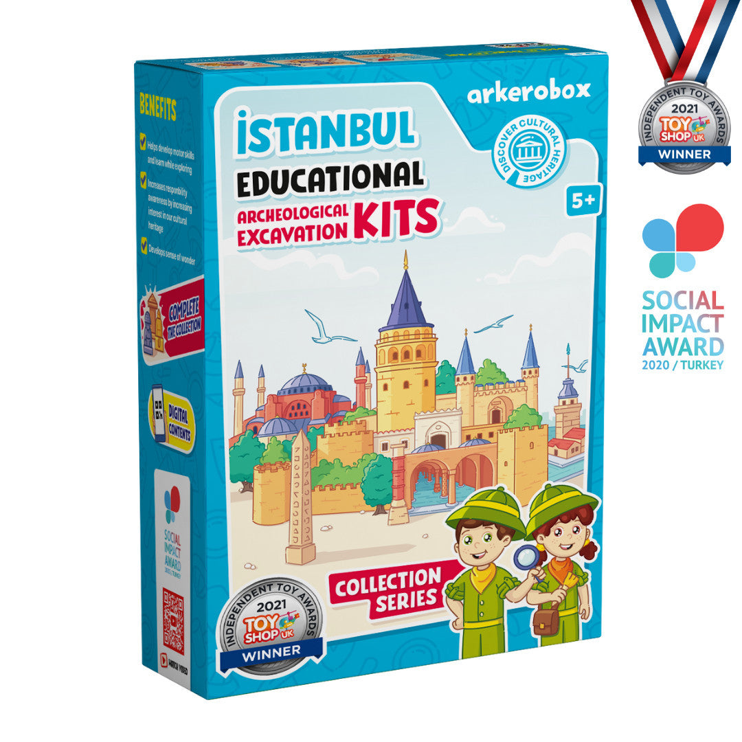 Arkerobox - Set arheologic educational si puzzle 3D, Istanbul, Turnul Galata
