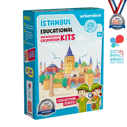 Arkerobox - Set arheologic educational si puzzle 3D, Istanbul, Turnul Galata