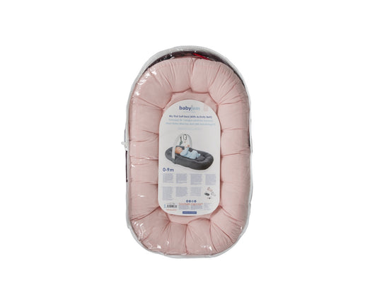 Babynest cu bara de jucarii, BabyJem, somon