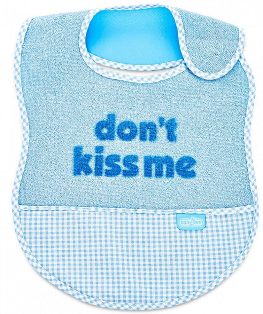 Baveta BabyJem din bumbac Dont Kiss Me - Baveta