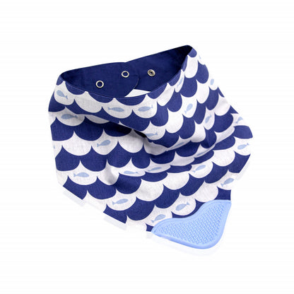 Baveta BabyJem tip bandana cu jucarie dentitie