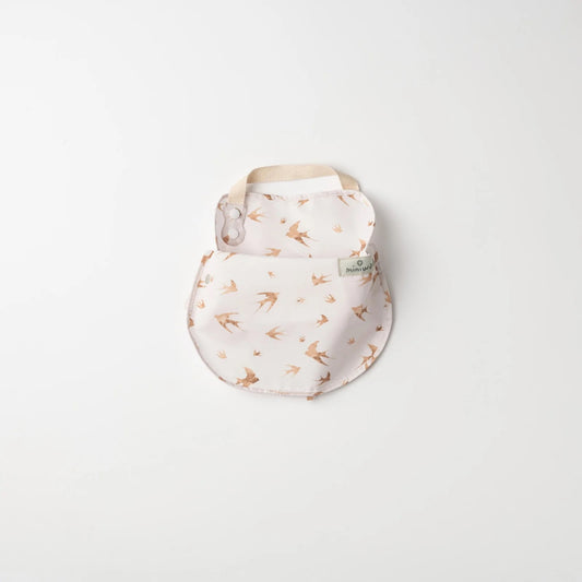 Baveta bebelusi 2 in 1 Miniware Catch & Cover, Golden Swallow -