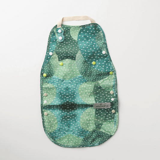 Baveta bebelusi 2 in 1 Miniware Catch & Cover, Prickly Pear -