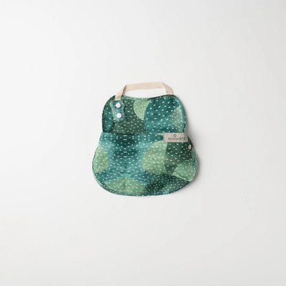 Baveta bebelusi 2 in 1 Miniware Catch & Cover, Prickly Pear