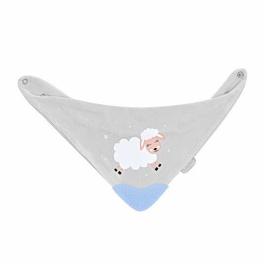 Baveta triunghi cu accesoriu dentitie BabyJem Cowboy Bib - Baveta