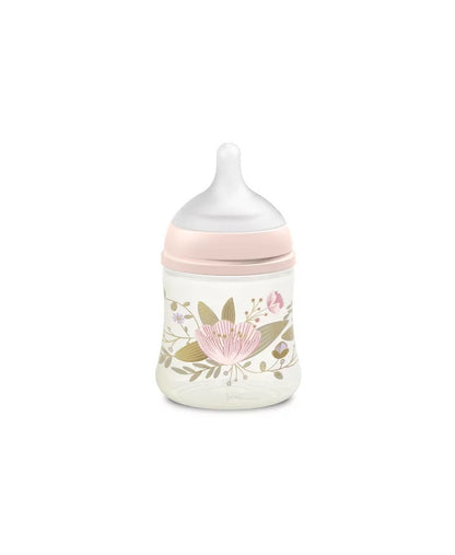Biberon 150 ml tetină fiziologică SX Pro cu debit lent Roz Gold Premium