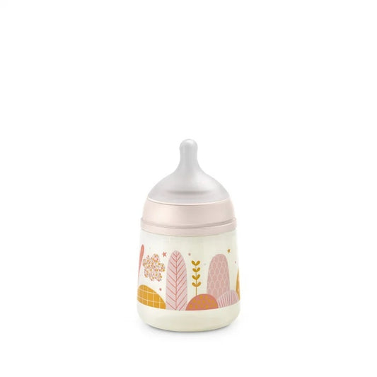 Biberon 150 ml tetină fiziologică SX Pro debit lent roz Dreams