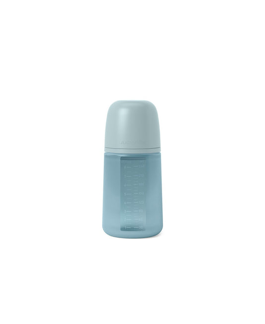 Biberon din silicon, 240ml, Colour Essence SX Pro debit mediu, albastru