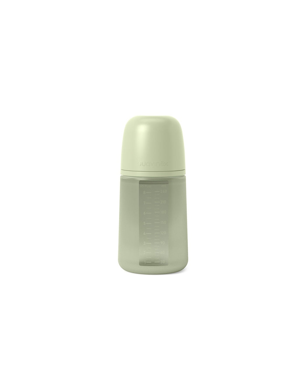 Biberon din silicon, 240ml, Colour Essence SX Pro debit mediu, verde