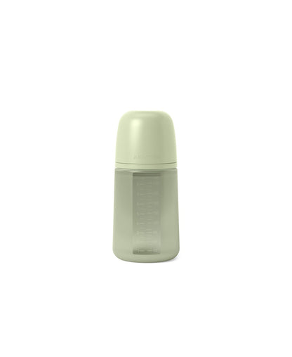 Biberon din silicon, 240ml, Colour Essence SX Pro debit mediu, verde