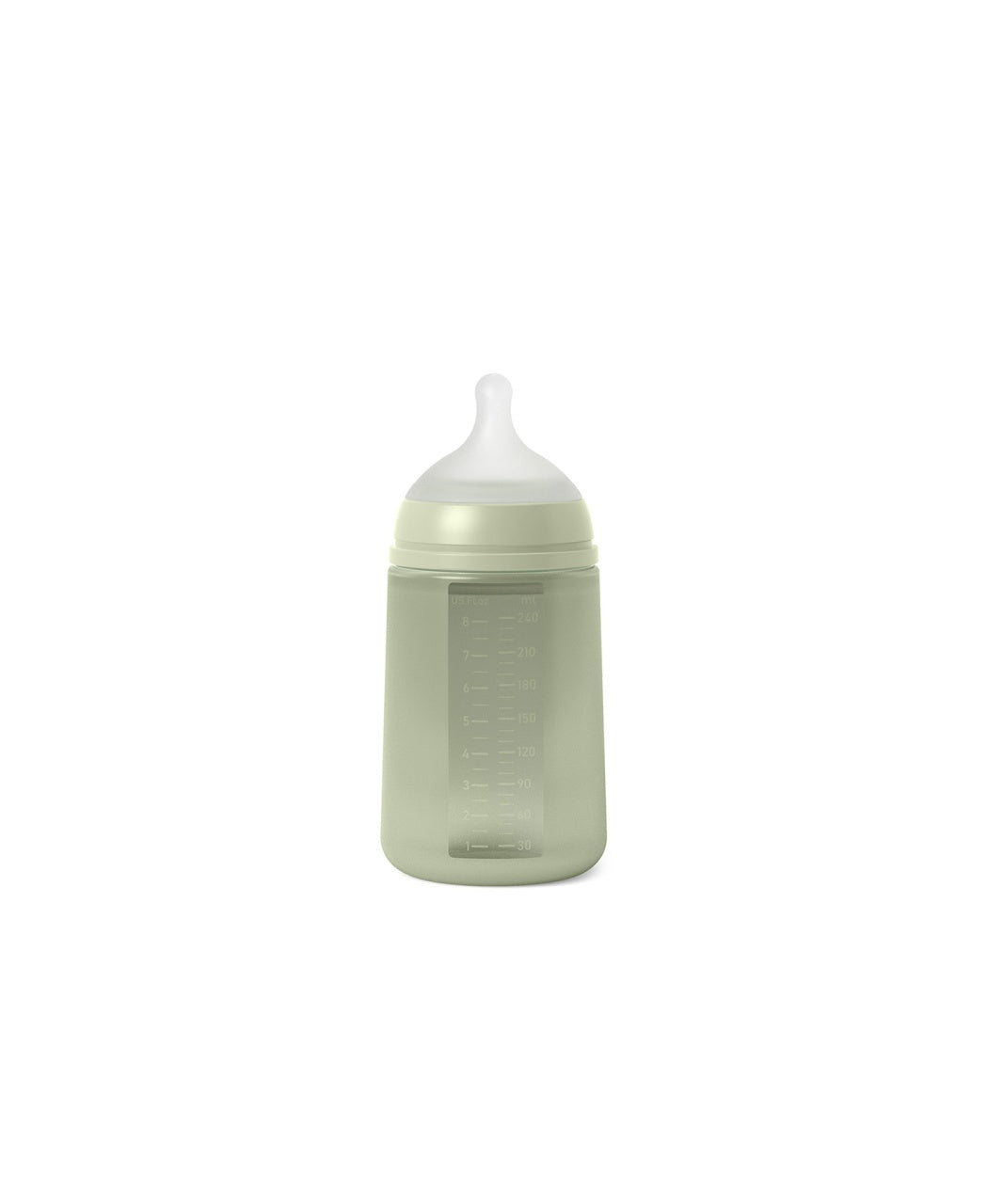 Biberon din silicon, 240ml, Colour Essence SX Pro debit mediu, verde