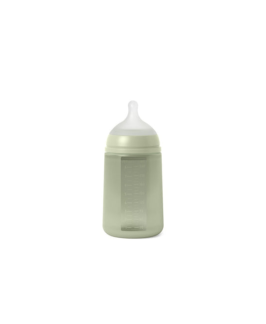 Biberon din silicon, 240ml, Colour Essence SX Pro debit mediu, verde