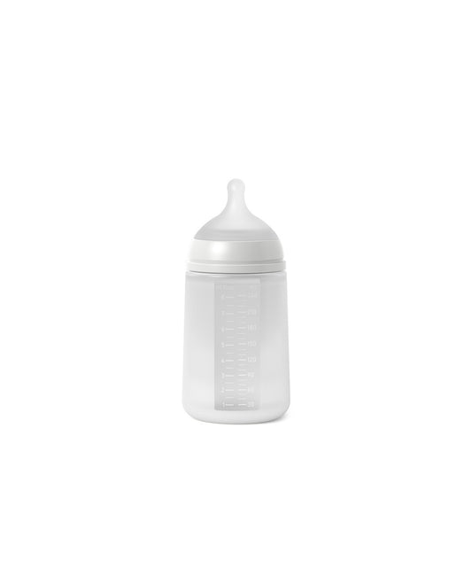 Biberon din silicon, 240ml, Colour Essence SX Pro debit mediu, transparent