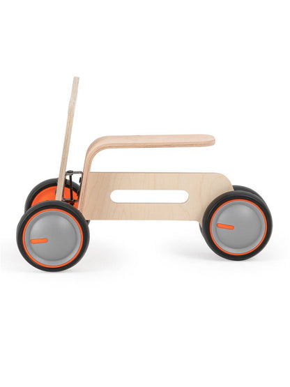 Bicicleta cu 3 roti pentru copii MamaToyz Tribike, din lemn natural, fara pedale