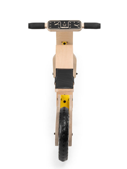 Bicicleta fara pedale MamaToyz RideMe, din lemn natural