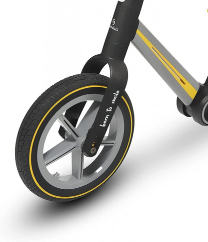 Bicicleta pliabila fara pedale Skiddou Ronny, Galben