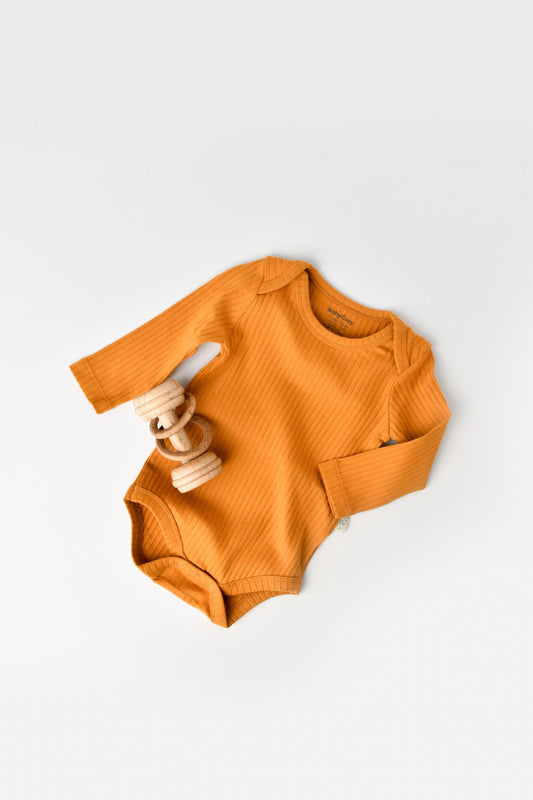 Body Bebe Unisex cu maneca lunga din 95% bumbac organic cu 5% elastan - Sofran, BabyCosy - Salopeta
