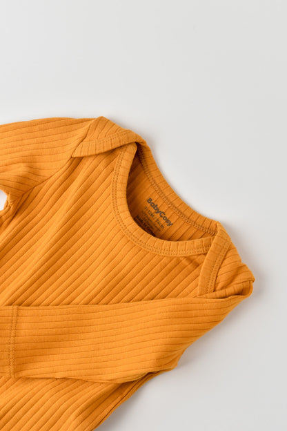 Body Bebe Unisex cu maneca lunga din 95% bumbac organic cu 5% elastan - Sofran, BabyCosy