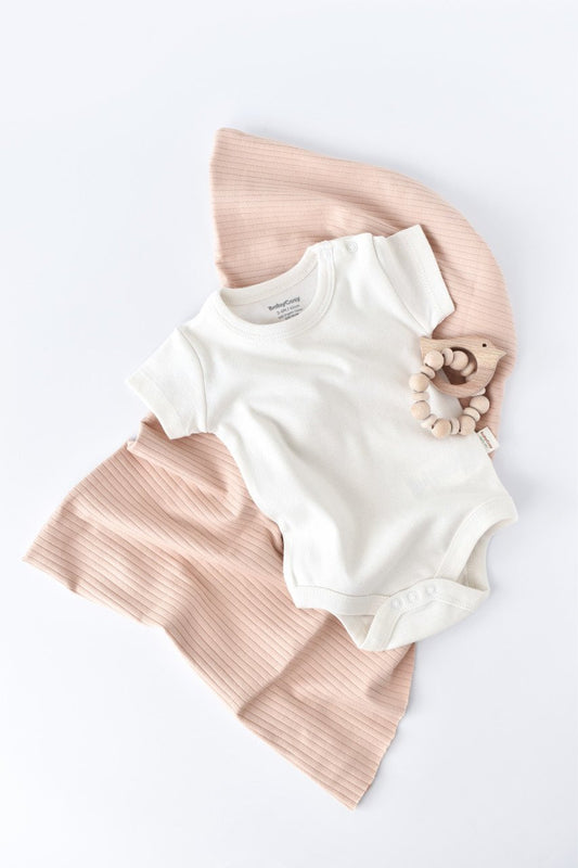 Body din bumbac organic Ecru BabyCosy - Body