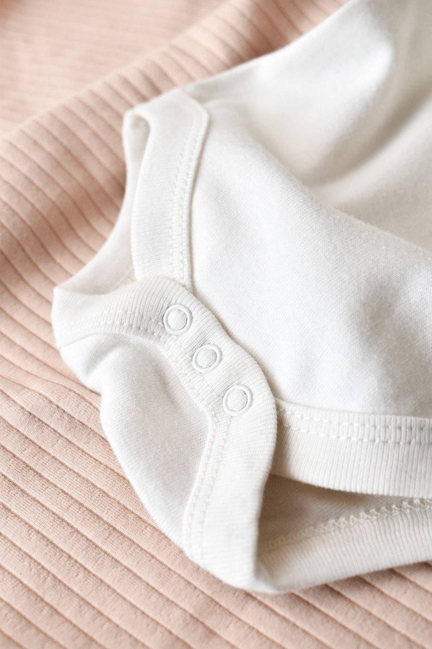 Body din bumbac organic Ecru BabyCosy
