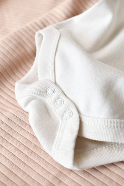 Body din bumbac organic Ecru BabyCosy