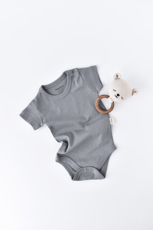 Body din bumbac organic Gri BabyCosy - Body