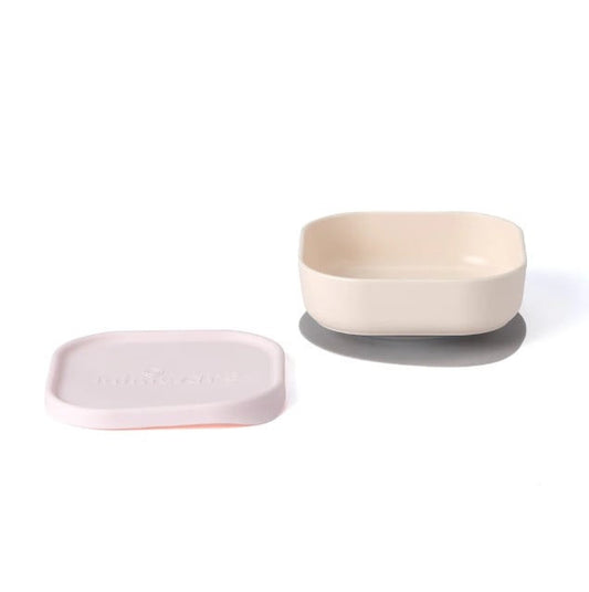 Bol pentru hrana bebelusi Miniware Snack Bowl, 100% din materiale naturale biodegradabile, Vanilla/Cotton Candy -