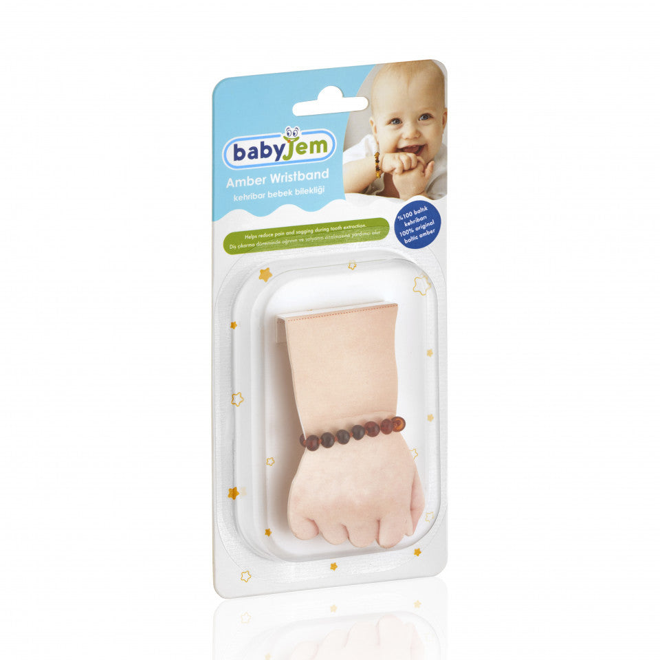 Bratara din chihlimbar pentru bebelusi BabyJem