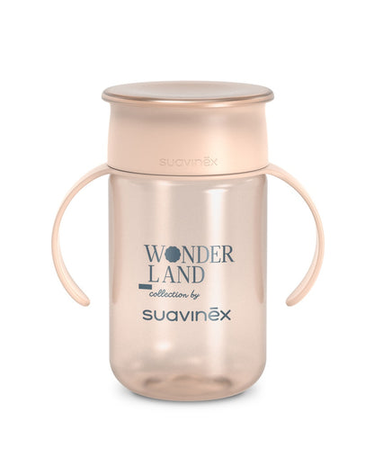 Cană 360° anti-vărsare, 340 ml, roz, Wonder, Suavinex