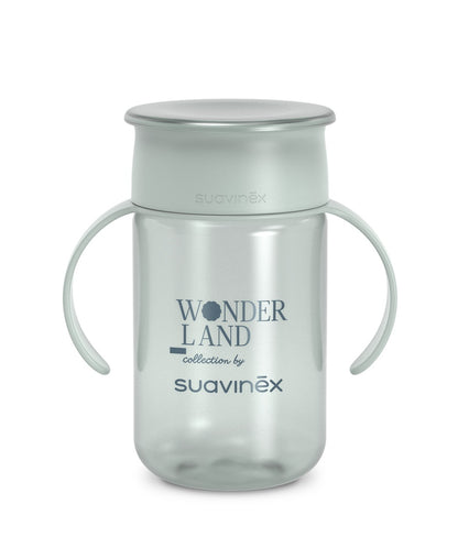 Cană 360° anti-vărsare, 340 ml, verde, Wonder, Suavinex