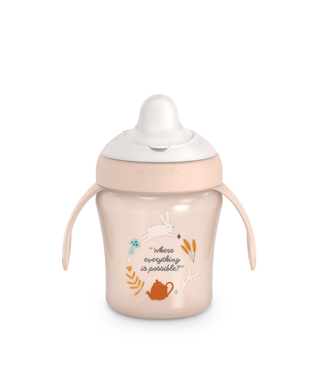 Cană antrenament, 200 ml, roz, Wonder, Suavinex