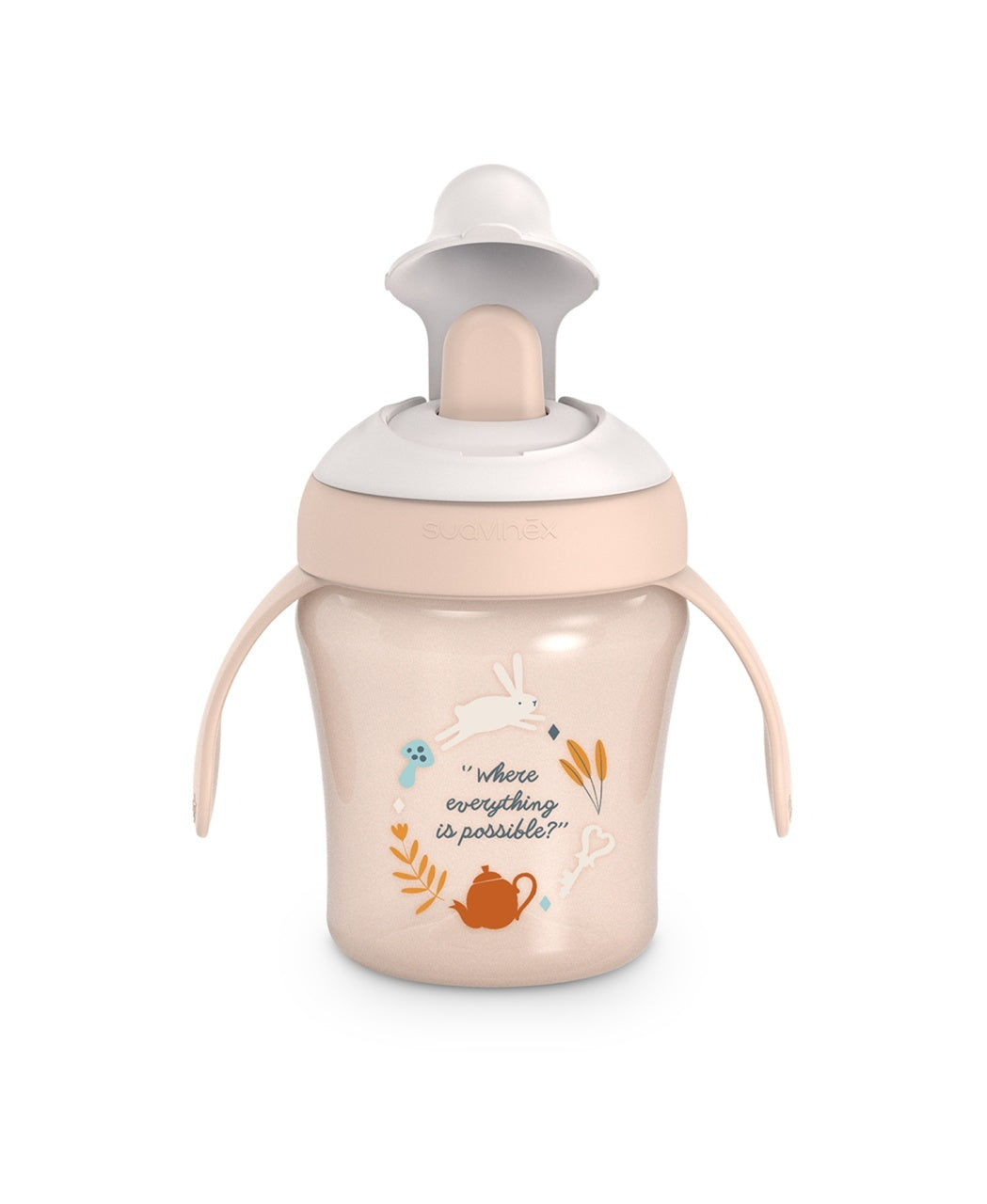 Cană antrenament, 200 ml, roz, Wonder, Suavinex