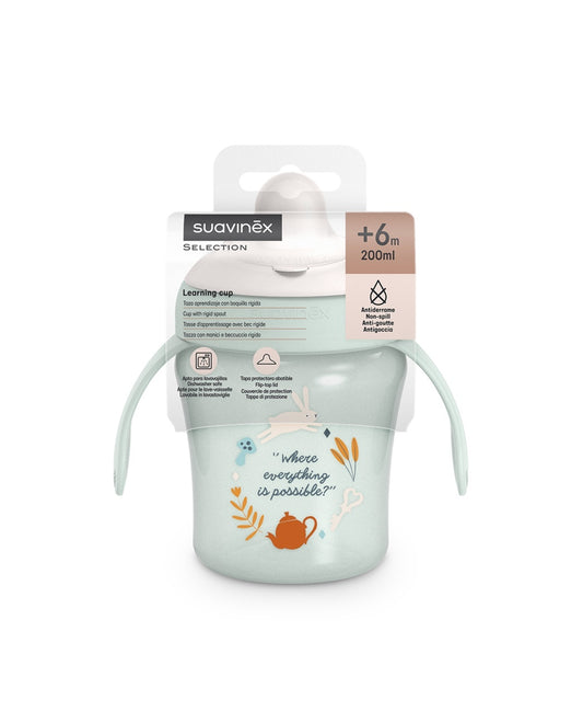 Cană antrenament, 200 ml, verde, Wonder, Suavinex -