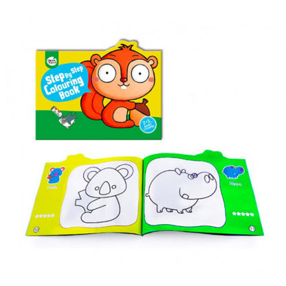 Carte de colorat cu animale Drool