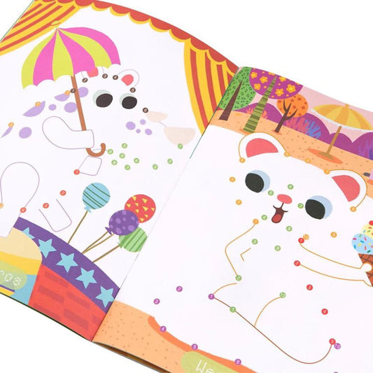 Carticele dot-to-do cu numere sau litere Drool - Desenat, Colorat si Decupat