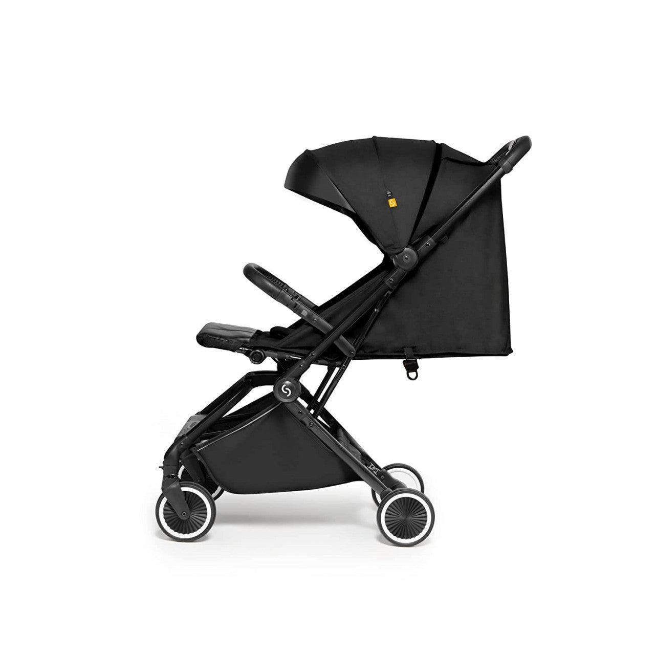 Carucior sport pliabil Skiddou Espoo+ Onyx, ultracompact pentru calatorii, Negru