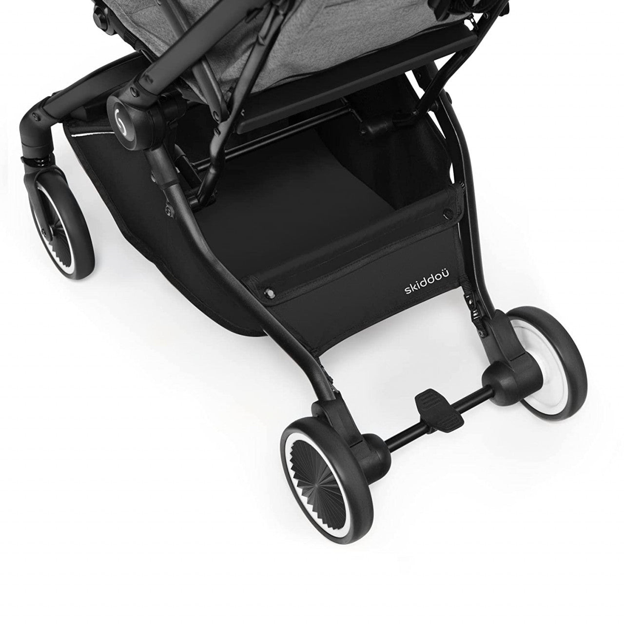 Carucior sport pliabil Skiddou Espoo+ Onyx, ultracompact pentru calatorii, Negru