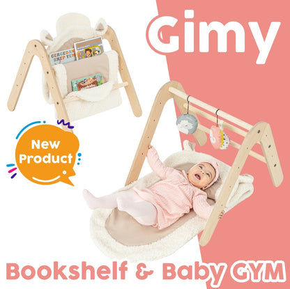 Centru activitati Montessori 2in1 - loc de joaca si biblioteca Gimy, MamaToyz