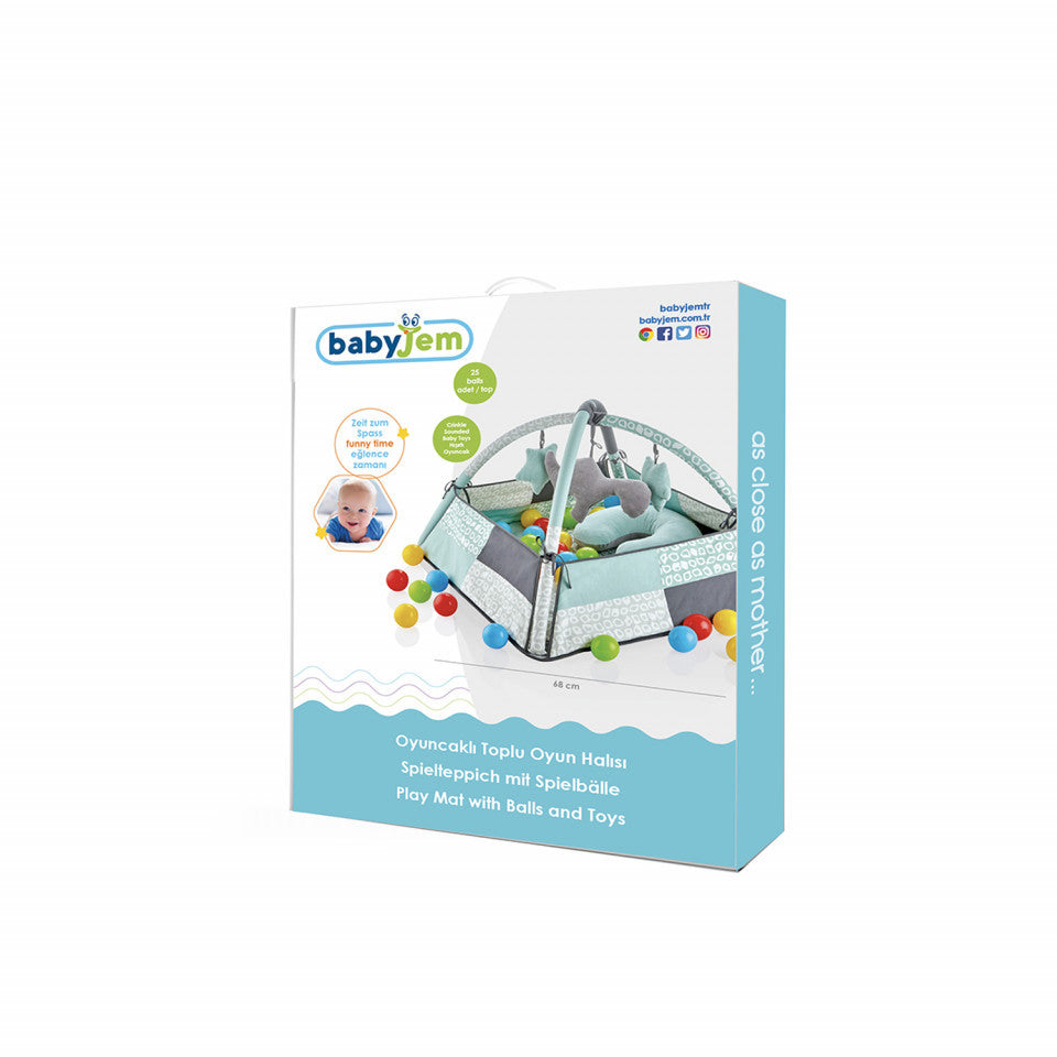 Centru de joaca cu bile BabyJem Toy Ball Play Mat
