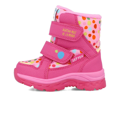 Cizmulite pentru fetite cu buline, Agatha Ruiz De La Prada, roz -