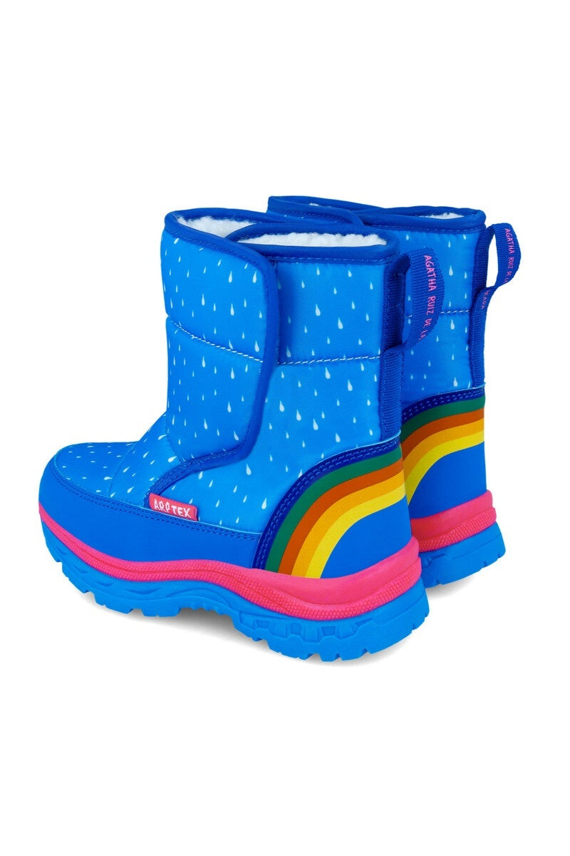 Cizmulite pentru fetite Curcubeu, Agatha Ruiz De La Prada, albastru -