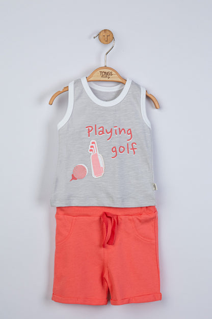 Compleu 2 piese Playing golf pentru baietei, Tongs baby