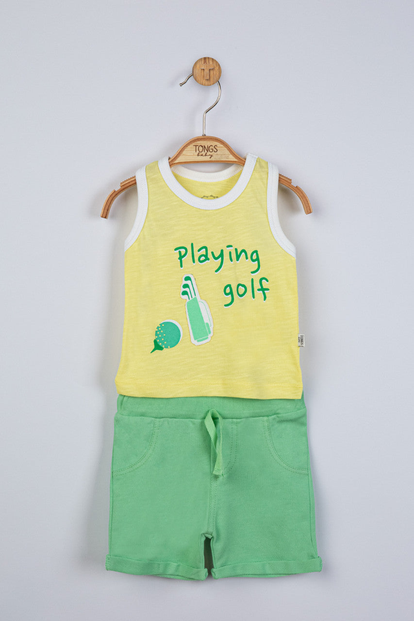 Compleu 2 piese Playing golf pentru baietei, Tongs baby