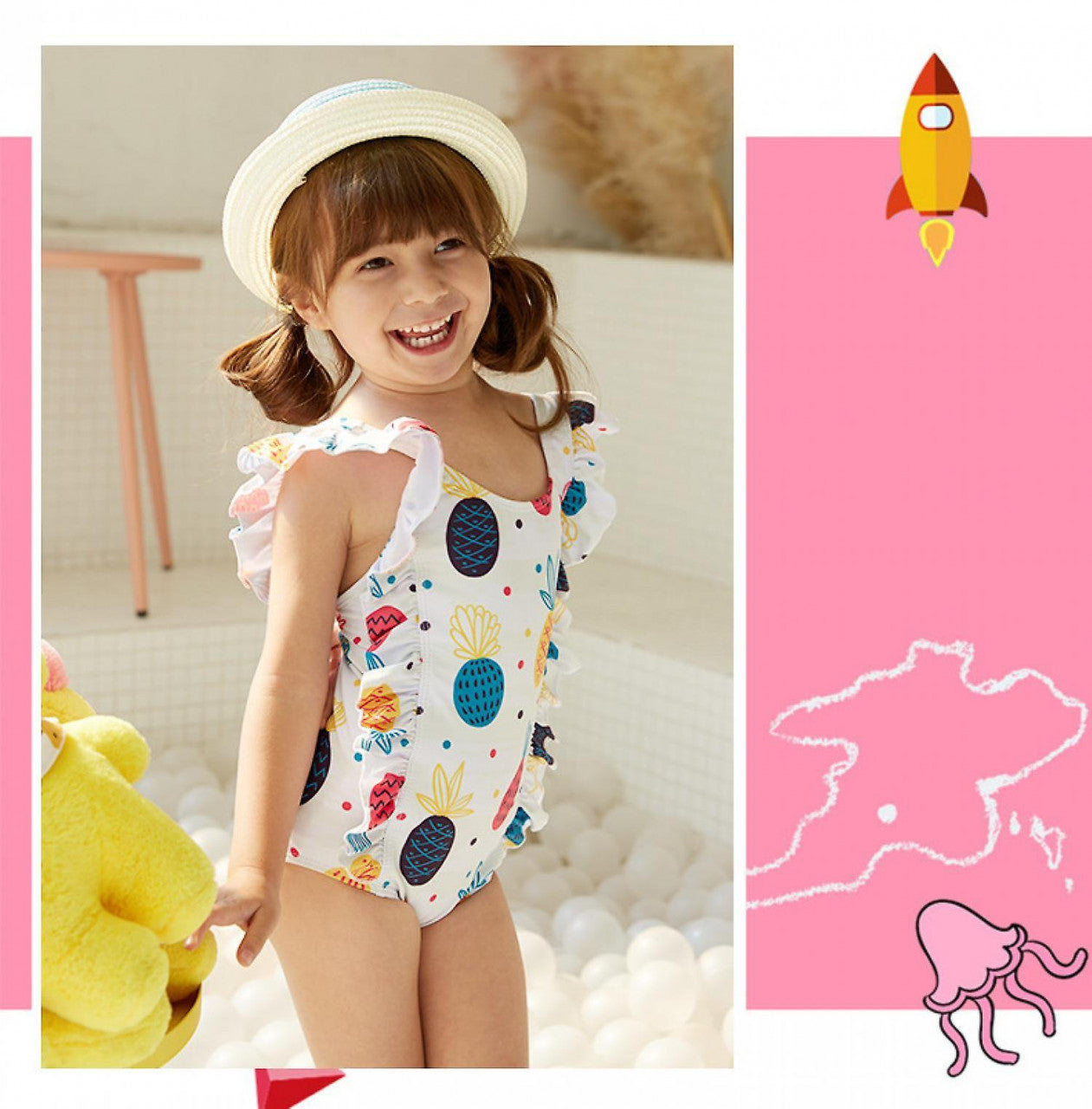 Costum de baie Ananasi Drool
