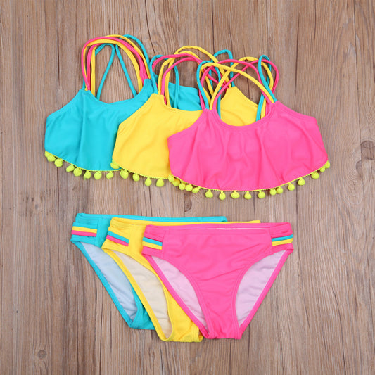 Costum de baie cu ciucuri din 2 piese Drool - Costume de baie copii
