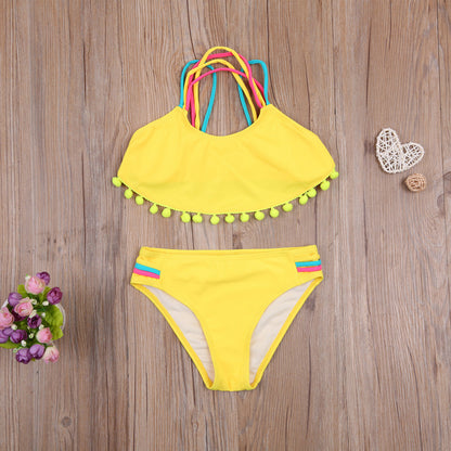 Costum de baie cu ciucuri din 2 piese Drool