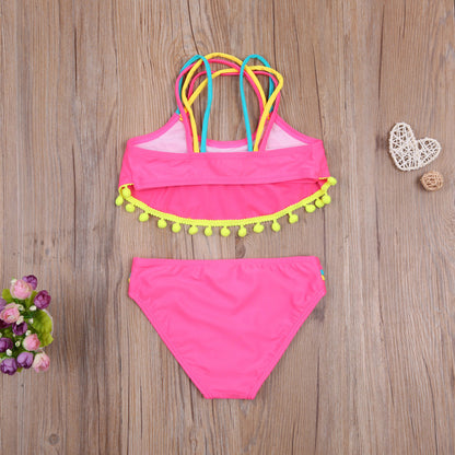 Costum de baie cu ciucuri din 2 piese Drool