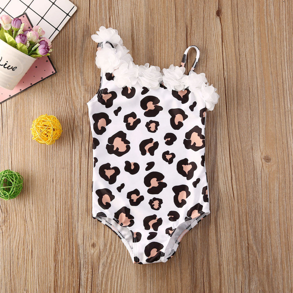 Costum de baie cu floricele atasate Drool