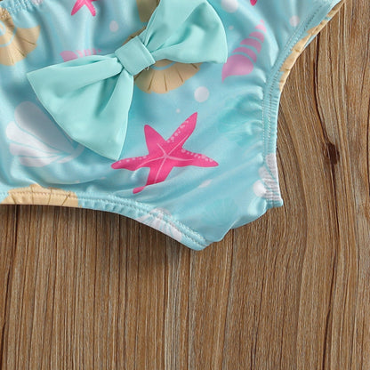 Costum de baie cu franjuri din 3 piese Drool