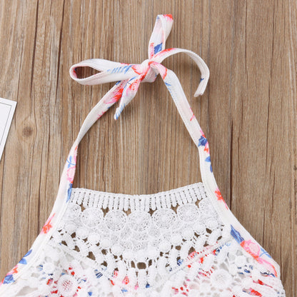 Costum de baie cu talie inalta si dantela Drool